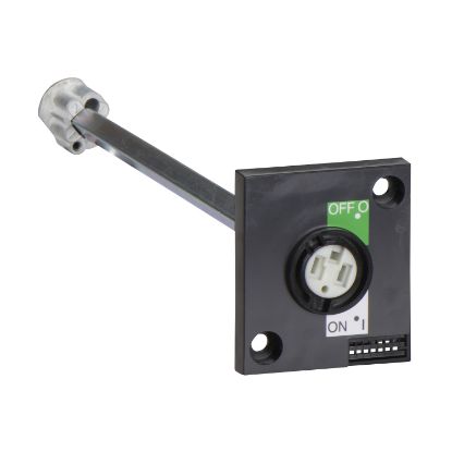 Picture of rotary handle, Compact INS40 to 160, black handle, right side