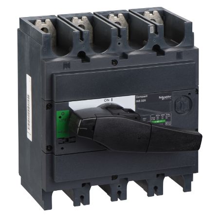 Picture of switch disconnector, Compact INS320, 320A, standard version with black rotary handle, 4 poles
