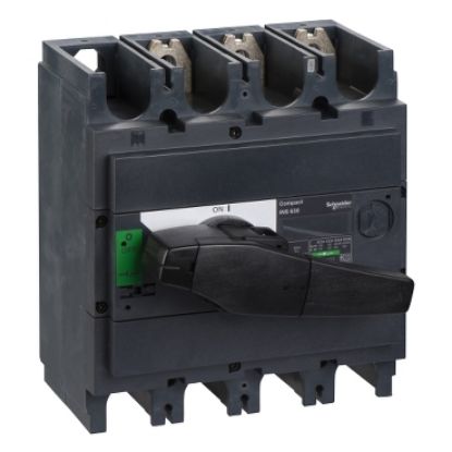 Picture of ComPact, Switch disconnector, Compact INS630 , 630 A, standard version with black rotary handle, 3 poles