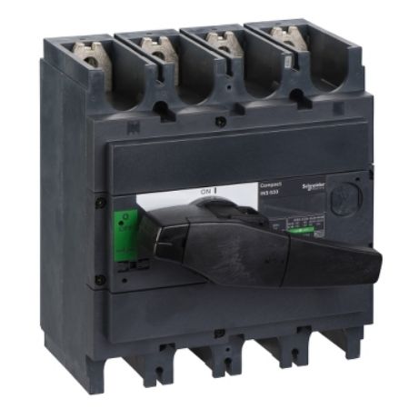 Picture of switch disconnector, Compact INS630, 630A, standard version with black rotary handle, 4 poles