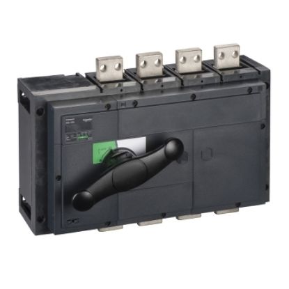 Picture of switch disconnector, Compact INS1250, 1250A, standard version with black rotary handle, 4 poles