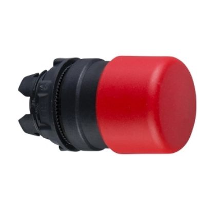Picture of Head for non illuminated push button, Harmony XB5, red mushroom 30mm, 22mm, spring return, unmarked