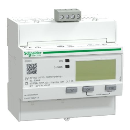 Picture of Acti9, IEM3555 energy meter - Modbus - 1 DI - 1 DO - multi-tariff - Rogowski coil