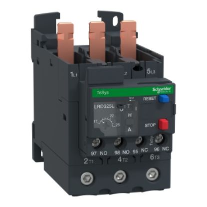 Picture of Thermal overload relay, TeSys Deca, 690VAC, 17 to 25A, 1NO+1NC, class 20, for D40A to D65A, EverLink BTR screw