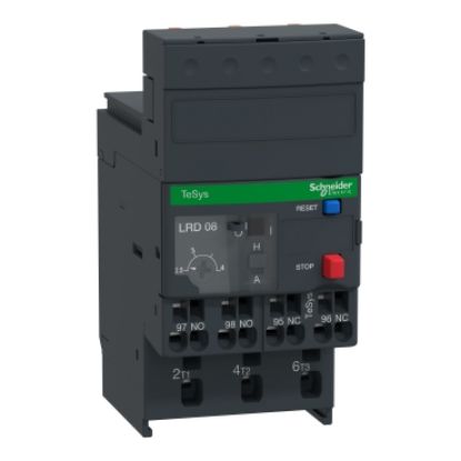Picture of Thermal overload relay,TeSys Deca,2.5-4A,1NO+1NC,class 10A,spring terminal