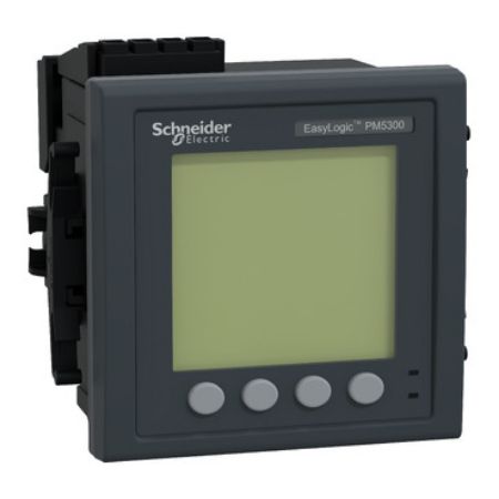 Picture of power meter PowerLogic PM5310R, modbus, up to 31st Harmonic, 256KB 2DI/2DO 35 alarms, RJ45 LVCT