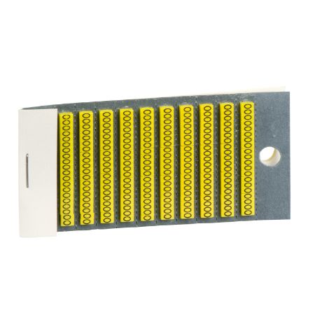 Picture of Marker, Linergy TR cable ends, yellow, clipin type, character 0