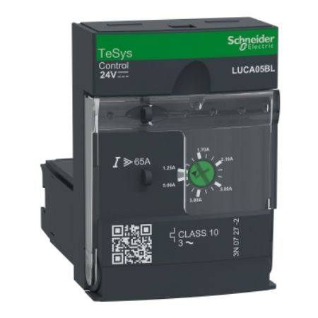 Picture of Standard control unit, TeSys Ultra, 3P, 1.25 to 5A, 690VAC, thermal magnetic protection, class 10, 24VDC coil