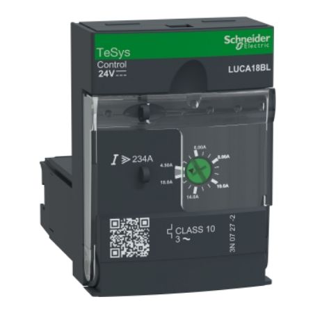Picture of Standard control unit, TeSys Ultra, 3P, 4.5 to 18A, 690VAC, thermal magnetic protection, class 10, 24VDC coil
