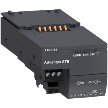 Picture of Communication module, TeSys Ultra, 24VDC, 0 to 500mA, Advantys STB, front side
