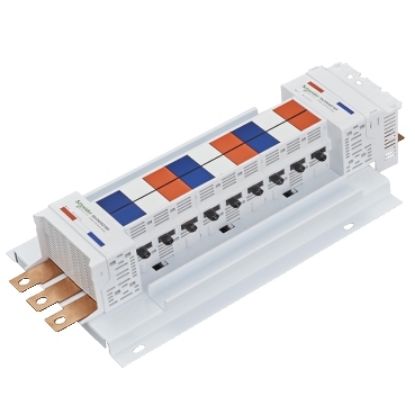 Picture of Acti9, SAU Chassis, Acti9, 250A, 3Ph, 24 poles, 27mm for C120 MCB, dual feed