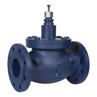 Picture of Globe Valve, 80mm, 3-Way, Flanged, stem Up Closed, Stainless Steel, 110kvs, Glycol 25-50% Steam and Water