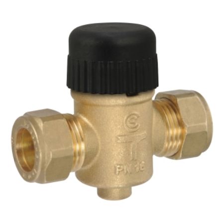Picture of Zone Valve, 15mm, 2-Way, Compression, Brass, 0.6kvs