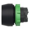 Picture of Harmony XB5, Push button head, plastic, flush, black, 22mm, spring return, coloured boot, unmarked