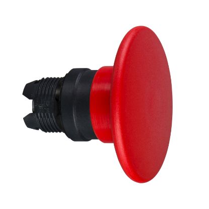 Picture of Head for non illuminated pushbutton, Harmony XB5, plastic, red, mushroom 60mm, 22mm, spring return