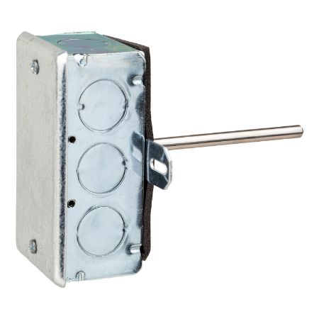 Picture of ET Series temperature sensor, 4", duct, 10K ohm thermistor, Continuum compatible, steel enclosure