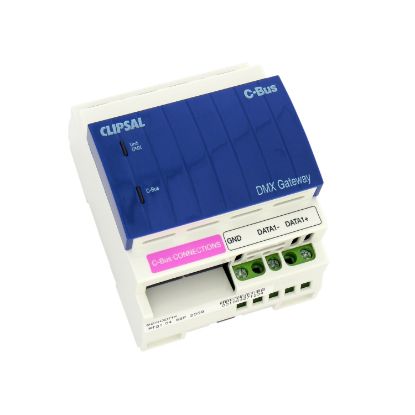 Picture of C-Bus Control and Management System, to DMX One Way Gateway, DIN Rail Mount, 4M Modules, 300mm Interface Cable