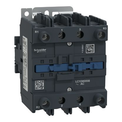 Picture of Contactor, TeSys Deca, 4P(2NO+2NC), AC-1, <=440V, 125A, 110V AC 50/60Hz coil, screw clamp terminal