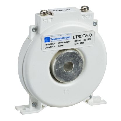 Picture of Current transformer, TeSys LT6, 800:1, class 5P accuracy, diameter 10mm