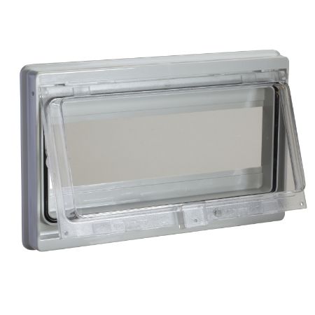 Picture of Modular front panel with sealed window. Opening 46 x180mm (10 modules).