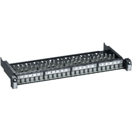Picture of Actassi 19-C Patch Panel Sliding Evo 19" 1U 24pt S-OneDPM FTP/STP Empty
