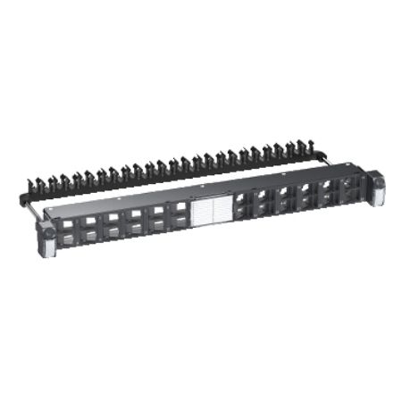 Picture of Actassi 19-C Patch Panel Flat Angled 19" 1U 24pt S-OneDPM FTP/STP Empty