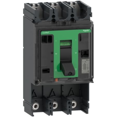 Picture of Circuit breaker basic frame, ComPacT NSX630H, 70kA/415VAC, 3 poles, 630A frame rating, without trip unit