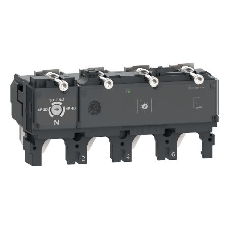 Picture of Trip unit MicroLogic 1.3M, ComPacT NSX400/630, 4 poles 3D, electronic magnetic protection, motor protection, 320A