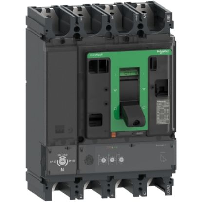 Picture of Circuit breaker, ComPacT NSX630R, 200kA/415VAC, 4 poles, MicroLogic 2.3 trip unit 630A