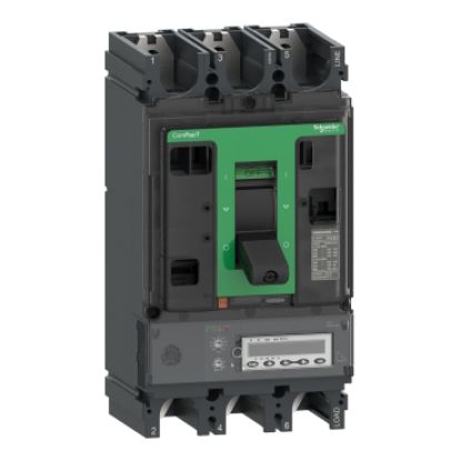 Picture of Circuit breaker, ComPacT NSX400HB1, 75kA/690VAC, 3 poles, MicroLogic 6.3E trip unit 400A