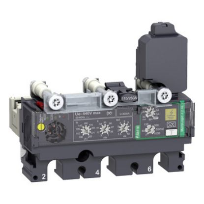 Picture of Trip unit MicroLogic Vigi 4.2AL, ComPacT NSX100/160/250, 3 poles, electronic basic protections, earth leakage alarm, 40A