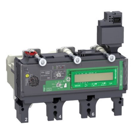 Picture of Trip unit MicroLogic Vigi 7.3E, ComPacT NSX630, 3 poles, basic and earth leakage protections, energy meter, 570A rating