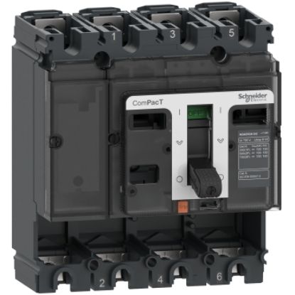 Picture of Circuit breaker basic frame, ComPacT NSX160F DC, 36kA/750VDC, 4 poles, 160A frame rating, without trip unit