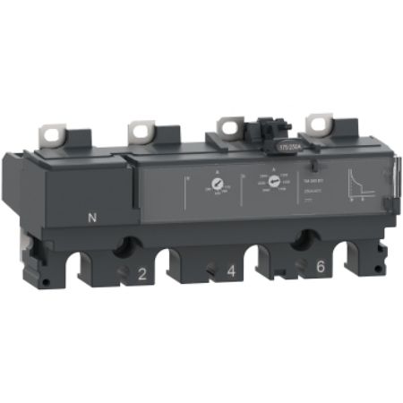 Picture of Trip unit TM200DC, ComPacT NSX250 DC, 4 poles, thermal magnetic protections, 200A rating