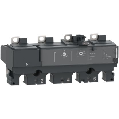 Picture of Trip unit TM125DC, ComPacT NSX160 DC, 4 poles, thermal magnetic protections, 125A rating