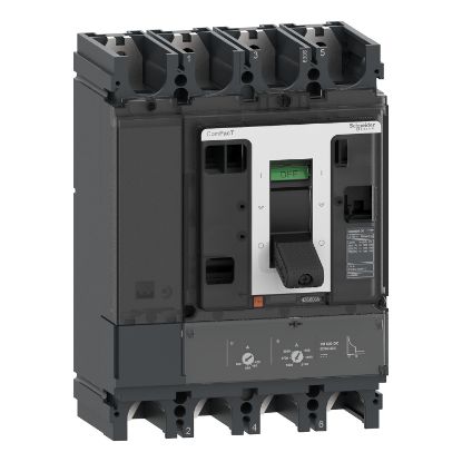 Picture of Circuit breaker, ComPacT NSX630F DC, 36kA/750VDC, 4 poles, TM-DC trip unit 500A