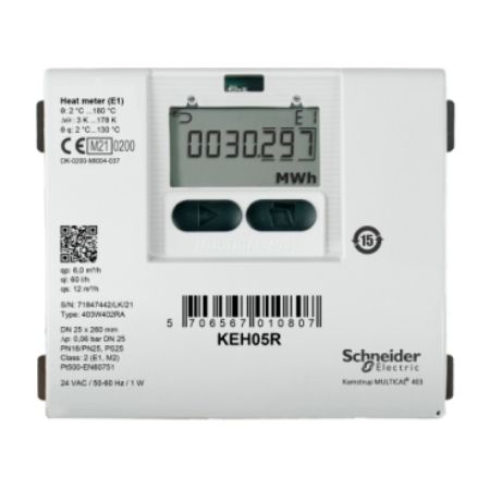 Picture of KE Series Heating Meter, R¾ Threaded Brass, 2.5 m³/h Nominal, Return