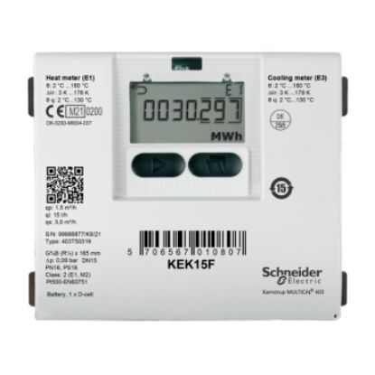 Picture of KE Series Heating And Cooling Meter, R1 Threaded Brass, 6 m³/h Nominal, Flow Meter