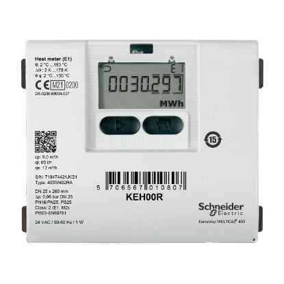 Picture of KE Series Heating Meter, R½ Threaded Brass, 1.5 m³/h Nominal, Return
