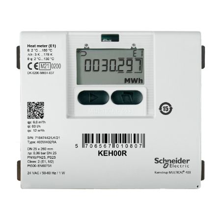 Picture of KE Series Heating Meter, R½ Threaded Brass, 1.5 m³/h Nominal, Return