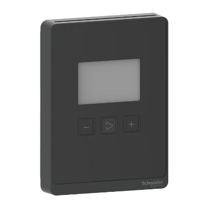 Picture of Sensor, SpaceLogic SLA Series, room, humidity, temperature, segmented LCD, analog outputs with optimum black housing