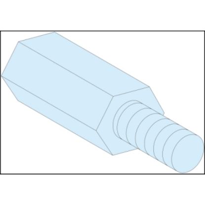Picture of Hexagonal spacers, PrismaSeT G and P, M6, H23 mm , Set of 4