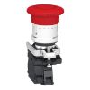 Picture of Emergency stop switching off, Harmony XB4, metal, red mushroom 40mm, 22mm, trigger latching turn to release, 2NC with monitoring
