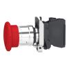 Picture of Emergency stop switching off, Harmony XB4, metal, red mushroom 40mm, 22mm, trigger latching turn to release, 2NC with monitoring
