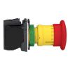 Picture of Emergency stop switching off, Harmony XB5, plastic, red mushroom 40mm, 22mm, trigger latching turn to release, 2NC with monitoring