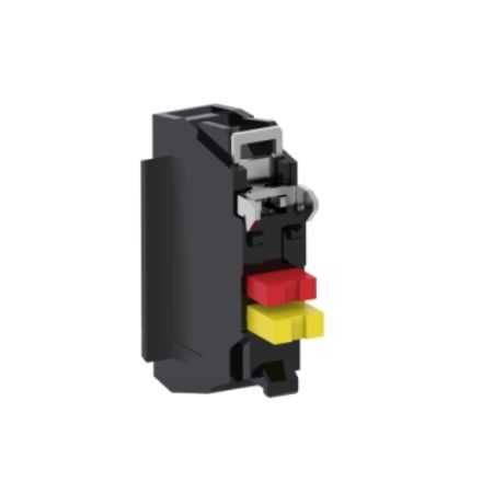 Picture of Contact block, Harmony XB4, Harmony XB5, single contact, silver alloy, screw clamp terminal, 1NC with monitoring