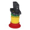 Picture of Emergency stop switching off, Harmony XB5, plastic, red mushroom 40mm, 22mm, trigger latching turn to release, 1NC with monitoring