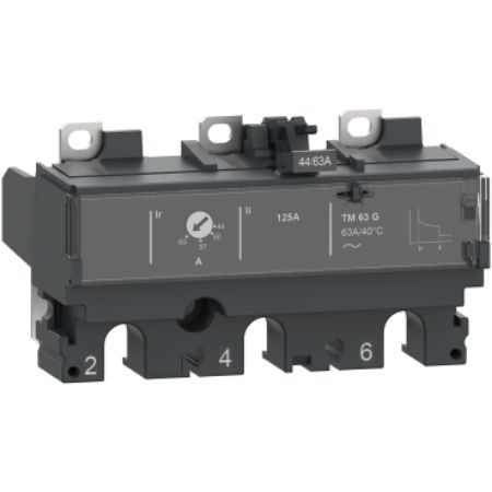 Picture of Trip unit TM250G DC, ComPacT NSX250 DC, 3 poles, thermal magnetic protections, generator protection, 250A rating