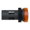 Picture of Monolithic pilot light, Easy Harmony XA2, plastic, amber, 22mm, integral LED, screw clamp terminals, 30V AC DC