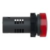 Picture of Monolithic pilot light, Easy Harmony XA2, plastic, red, 22mm, integral LED, screw clamp terminals, 30V AC DC
